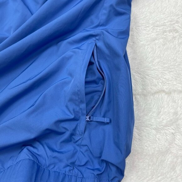 Lands' End Pullover Windbreaker Jacket Mens XL 46-48 Blue Zip Pocket Mesh Lined - Picture 3 of 8